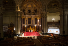 Berlin, 29.01.2023: Berliner Dom, Gedenkgottesdienst der Evangelischen Kirche in Deutschland (EKD) für Sinti und Roma mit Übergabe der Erklärung der EKD zur Bekämpfung von Antiziganismus. Foto: © Jens Jeske