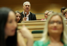 Erster Tag der internationalen Fachkonferenz „Is Auschwitz only sleeping?“ im Auditorium Maximum der Jagiellonian Universität Krakau, 31. Juli 2019 © Dokumentations- und Kulturzentrum Deutscher Sinti und Roma / Jarek Praszkiewicz