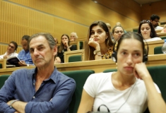 Erster Tag der internationalen Fachkonferenz „Is Auschwitz only sleeping?“ im Auditorium Maximum der Jagiellonian Universität Krakau, 31. Juli 2019 © Dokumentations- und Kulturzentrum Deutscher Sinti und Roma / Jarek Praszkiewicz